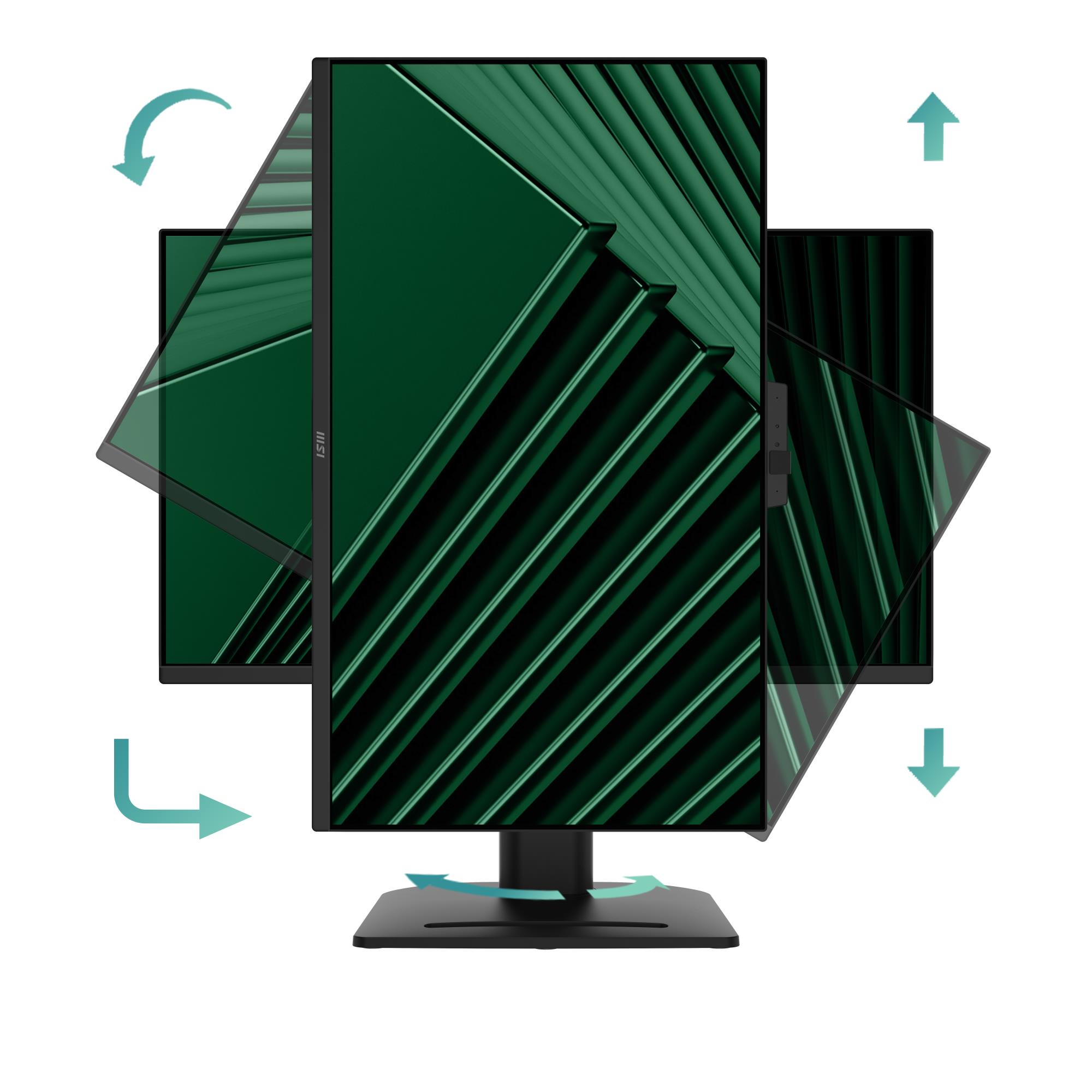 LCD Monitor|MSI|PRO MP275QPDG|27"|Business|Swivel|Pivot|Height adjustable|Tilt|Matte|Panel IPS|2560x1440|16:9|100Hz|5 ms|Speakers|PROMP275QPDG 4