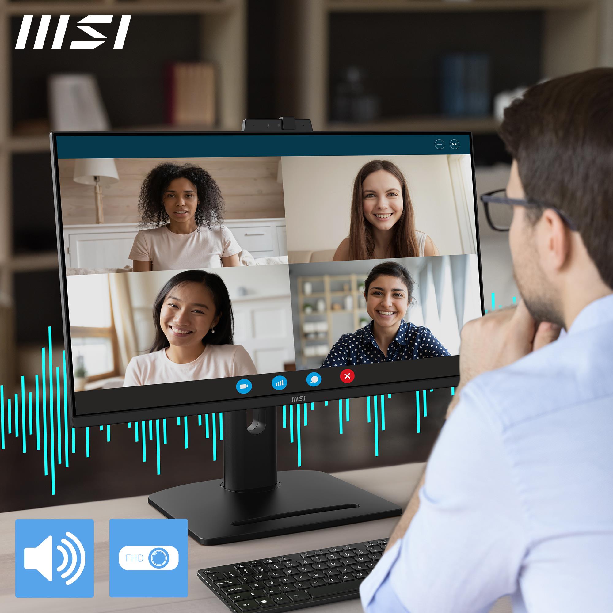 LCD Monitor|MSI|PRO MP275QPDG|27"|Business|Swivel|Pivot|Height adjustable|Tilt|Matte|Panel IPS|2560x1440|16:9|100Hz|5 ms|Speakers|PROMP275QPDG 8