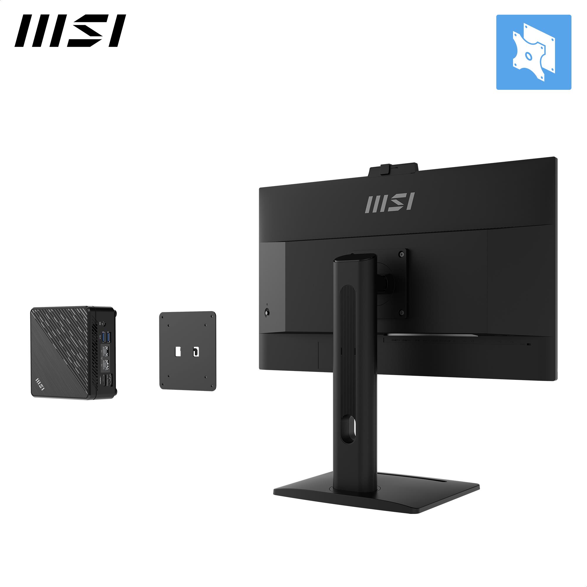 LCD Monitor|MSI|PRO MP275QPDG|27"|Business|Swivel|Pivot|Height adjustable|Tilt|Matte|Panel IPS|2560x1440|16:9|100Hz|5 ms|Speakers|PROMP275QPDG 9