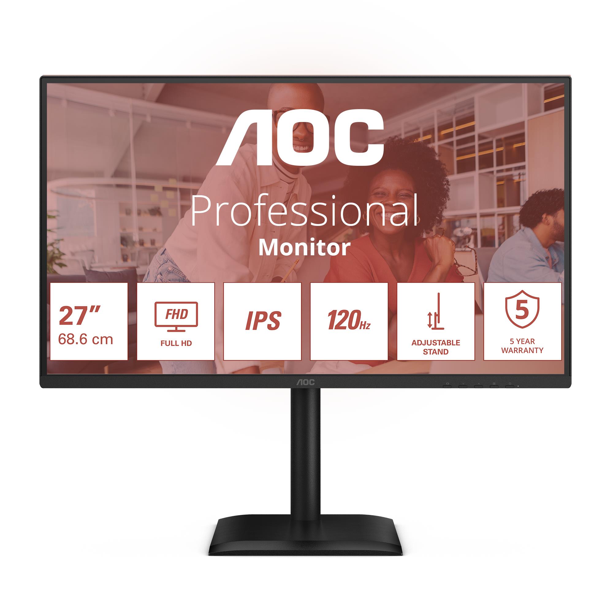 LCD Monitor|AOC|27 "|1920 x 1080 pixels|Full HD|Native aspect ratio 16:9|LED|Flat|27E4U 2