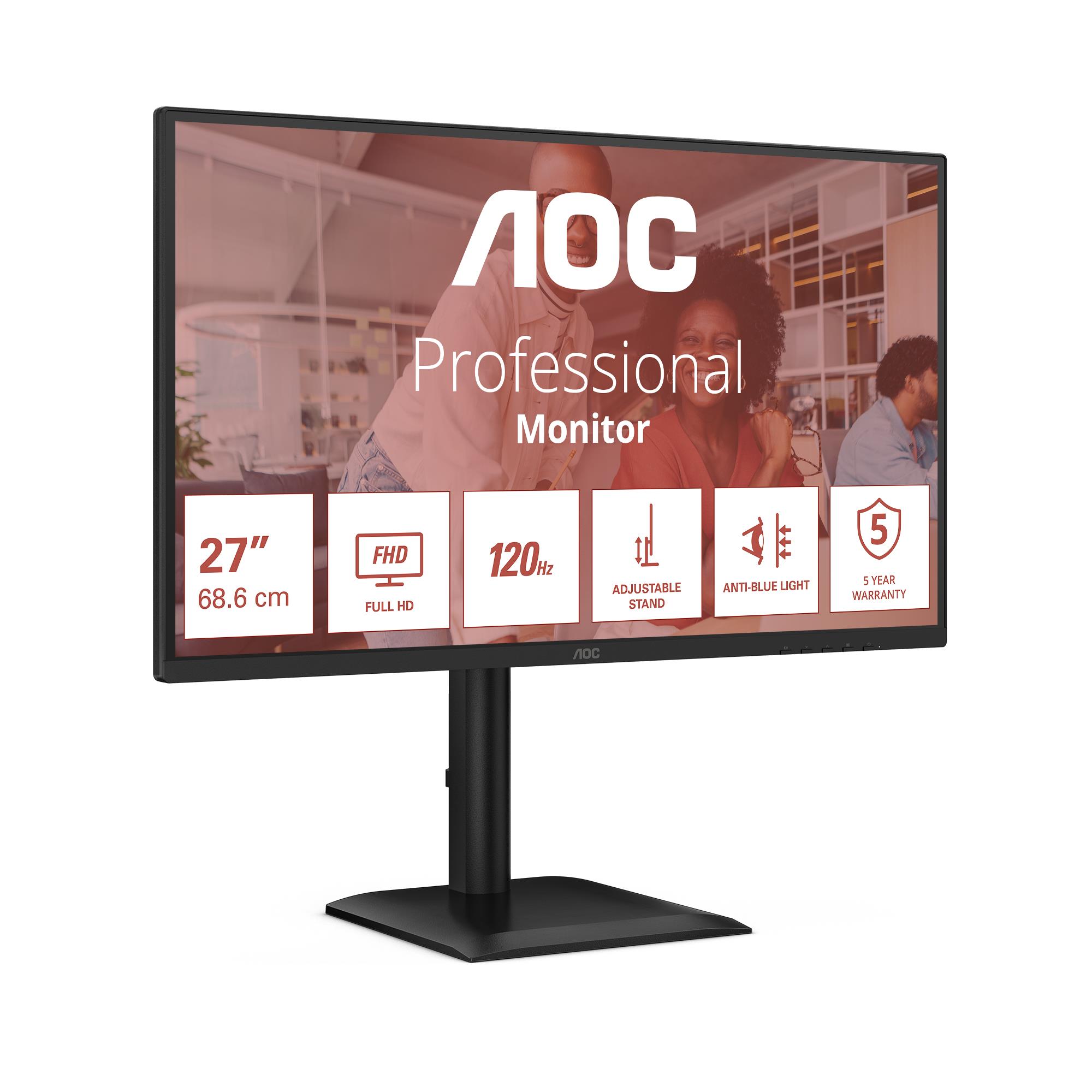 LCD Monitor|AOC|27 "|1920 x 1080 pixels|Full HD|Native aspect ratio 16:9|LED|Flat|27E4U 3