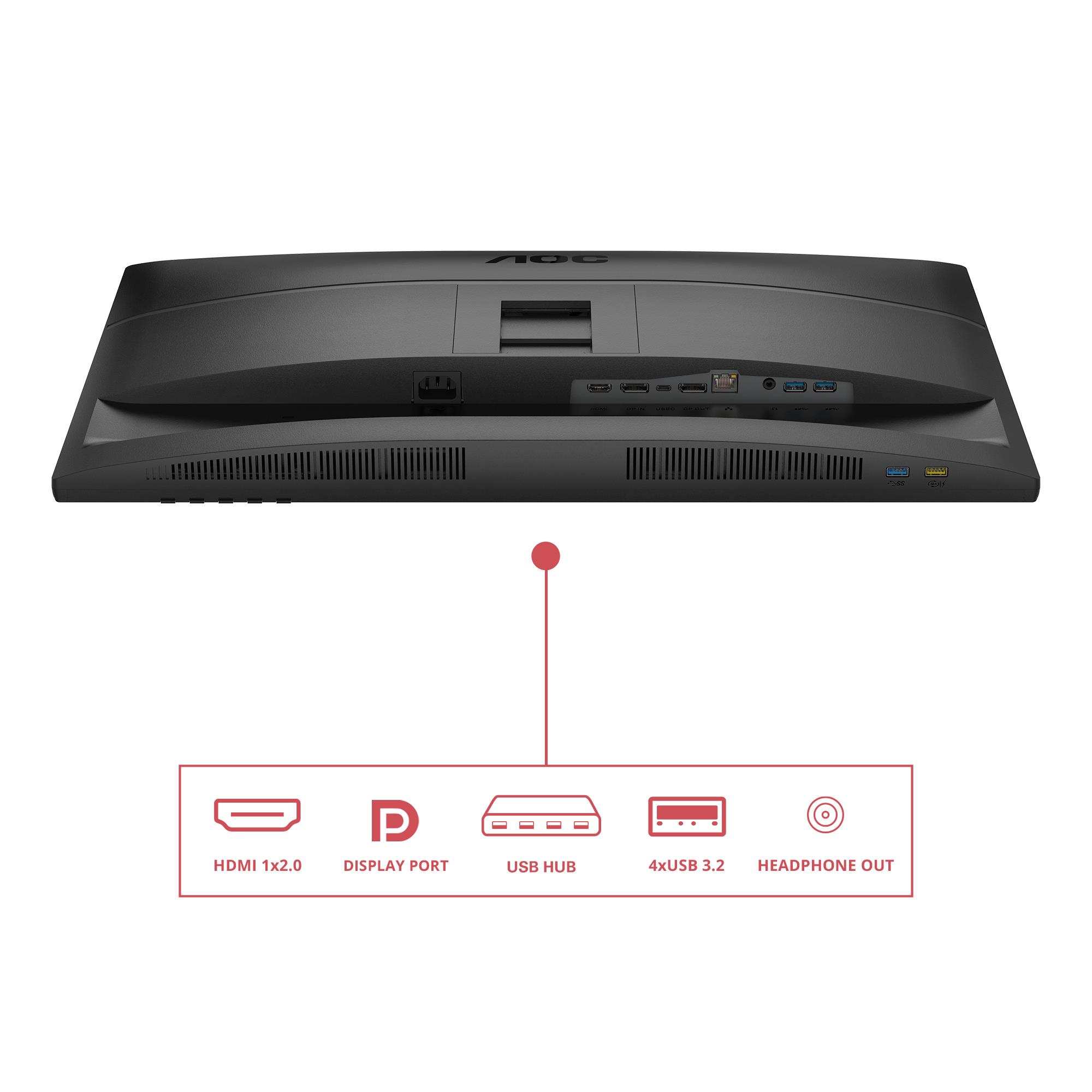 LCD Monitor|AOC|27 "|2560 x 1440 pixels|Quad HD|Native aspect ratio 16:9|LED|Flat|Q27E4CV 4