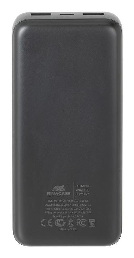 POWER BANK USB 20000MAH/VA2521 RIVACASE 4