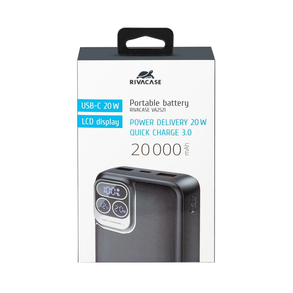 POWER BANK USB 20000MAH/VA2521 RIVACASE 6