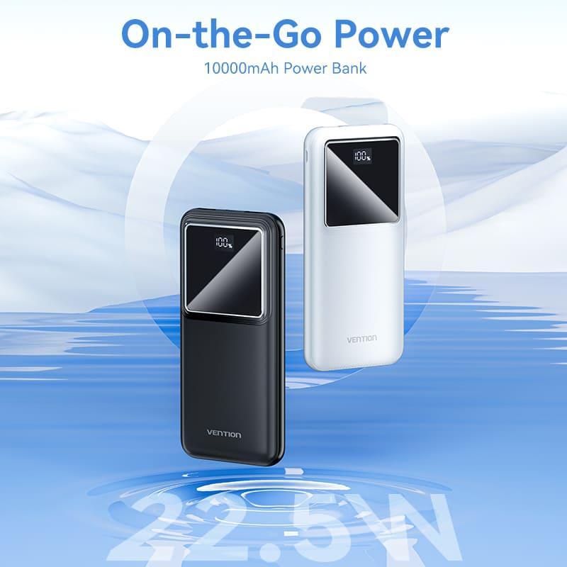 POWER BANK USB 10000MAH 22.5W/BLACK FHKB0 VENTION 2