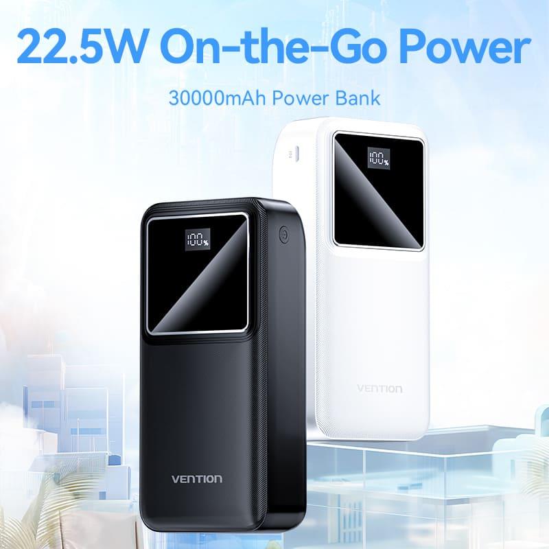 POWER BANK USB 30000MAH 22.5W/BLACK FHMB0 VENTION 2
