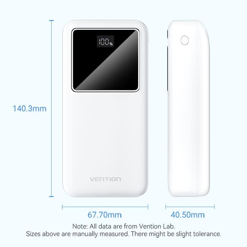 POWER BANK USB 30000MAH 22.5W/BLACK FHMB0 VENTION 13