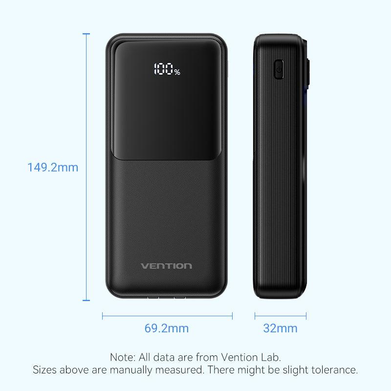 POWER BANK USB 20000MAH 22.5W/BLACK FHPB0 VENTION 15