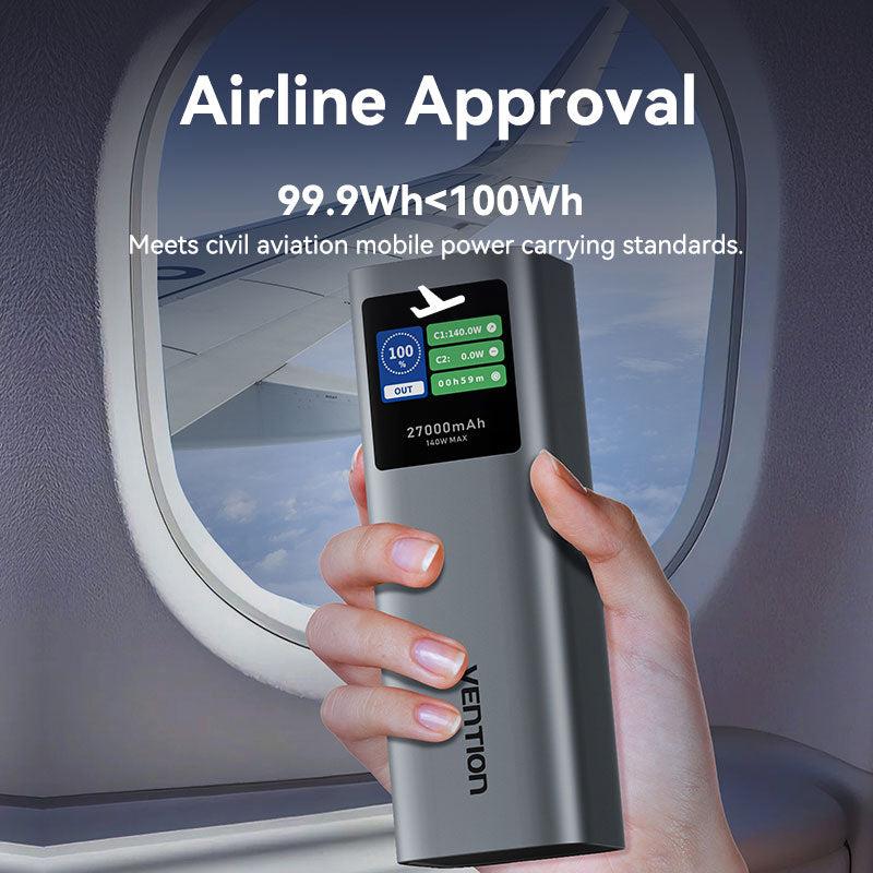 POWER BANK USB 27000MAH 140W/FKEH0 VENTION 4